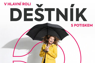 V hlavní roli DEŠTNÍK s potiskem