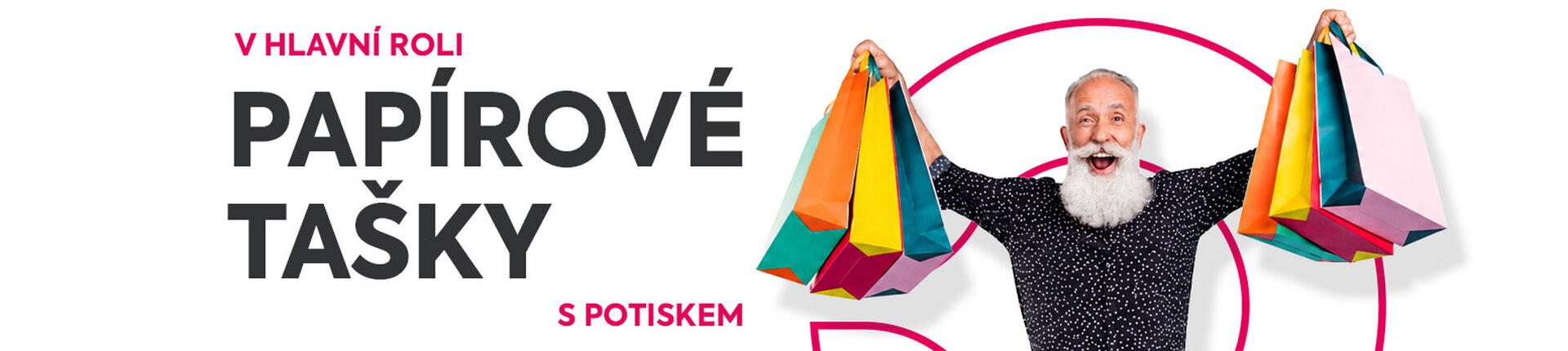 Banner - papírové tašky