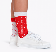 Reklamní ponožky s puntíky