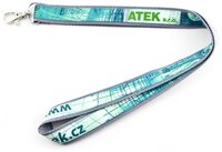 Kombinovaná šňůrka na krk s karabinou - ATEK
