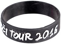 Silikonové náramky s vnitřní ražbou a potiskem "emboss", ZOČI VOČI TOUR 1