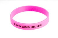 Silikonové náramky s vnitřní ražbou a potiskem "deboss", FITNESS CLUB