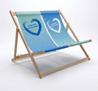 Lehátko s potiskem APARTMÁNY U SRDCE VLTAVY